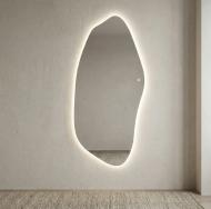 Зеркало с LED-подсветкой ART-COM 1500х700 мм фигурное с сенсорной кнопкой
