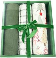 Набор полотенец кухонных Xmas 38x63 см Sensio белый/зеленый