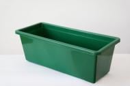 Горшок пластиковый прямоугольный 9 л зеленый