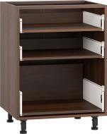 Тумба нижняя с метабоксом 600x820x522 мм орех темный