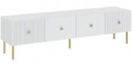 Тумба под ТВ Intermeble VIENA 2д 1800x480x420 мм золотой/белый