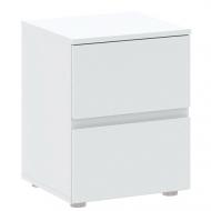 Тумба прикроватная Intermeble BASIC PLUS 2ш 400x515x333 мм белый/белый