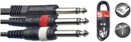 Кабель коммутационный STAGG 3 м черный SYC3/P2P E