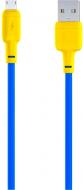 Кабель Gelius GP-UCN001M USB to MicroUSB 1,2 м желтый с синим (00000090467)