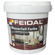 Краска силиконовая Feidal Wasserfall Farbe глубокий мат белый 1 л