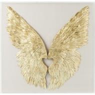 Декор настінний KARE Design Wings Gold White 120x120x0,8 см 120x120 см золото