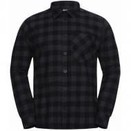Сорочка Jack Wolfskin LITE FLANNEL SHIRT M A65026_T0156 р. XL чорний із сірим