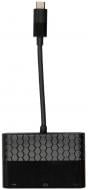 Адаптер Kit USB Type-C – VGA + USB 3.0 + USB Type-C 0,2 м черный (CVGAUSBADP)