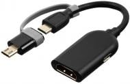 Адаптер Kit microUSB – HDMI F (MHL) 0,15 м черный (MHLADPKT)