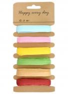 Набор лент для упаковки 19336 6 шт. 0,3 см 5,5 м разноцветный