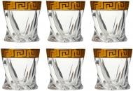 Набор стаканов для виски Bohemia Kostka 001 золото 340 мл 6 шт.