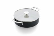 Сотейник с двумя ручками и крышкой KitchenAid АС, 28 см, 4,28 л, матовый черный (CC010431-001)