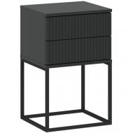 Тумба прикроватная Intermeble CADRO 2ш 400x650x390 мм антрацит(5003333ANT)