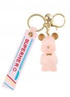 Брелок для ключей Мишка прозрачный телесный