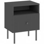 Тумба прикроватная Intermeble VIENA 1ш 470x610x420 мм антрацит