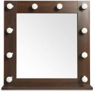 Зеркало Velista для макияжа темное дерево 70x70