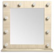 Зеркало Velista для макияжа светлое дерево 70x70