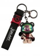 Брелок для ключей Аниме бело-черный