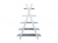 Полка Лион-1 1240x1700 мм монолит/белый