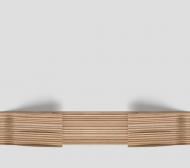 Фасад для кухни Белый софт №326 /ручка ясень/ 355x396 н/св Неаполь