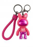 Брелок для ключей Космический кролик розовый