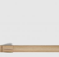 Фасад для кухни Белый софт №326 /ручка ясень/ 570x596 верхний правый Неаполь