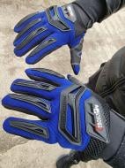 Перчатки Reis Mechanix Blue с покрытием резина M (8) IMPACT BB