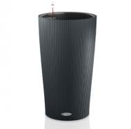 Кашпо пластик Cilindro color 32 круглий сірий матовий 13 л Lechuza (13953)