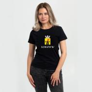 Футболка женская Sol's IMPERIAL WOMEN Город-герой Луганск р.S черный