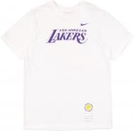 Футболка Nike LAL ES BP SS TEE FB9831-121 р.S білий Футболка Nike LAL ES BP SS TEE FB9831-121 р.S білий