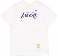 Футболка Nike LAL ES BP SS TEE FB9831-121 р.XL белый