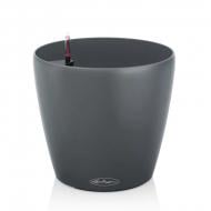 Вазон пластик CLASSICO Color ECO 35 круглый серый матовый 17 л Lechuza (18933)
