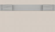 Фасад для кухни Грейд-Плюс Светло-серый №282 /ручка RAL7030/ 355x596 универсальный / Неаполь