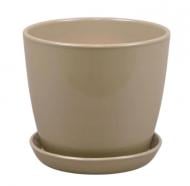 Горшок керамика ВК круглый капучино 1 л Shynkar&KO