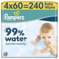 Дитячі вологі серветки Pampers 99% Water 240 шт.