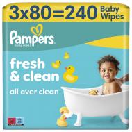 Детские влажные салфетки Pampers Fresh Clean 240 шт.