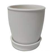 Горщик кераміка ВК круглий білий 1,8 л Shynkar&KO