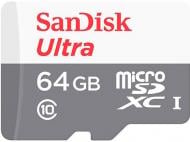 Карта памяти SanDisk microSDXC 64 ГБ Class 10 Ultra + SD Adapter (SDSQUNB-064G-GN3MA)