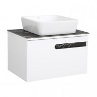 Тумба подвесная Aqua Rodos OSTIN (белый мат) столешница Керамо-гранит Namibia Black 70 см умывальник One 46х46 см Тумба подвесная Aqua Rodos OSTIN (белый мат) столешница Керамо-гранит Namibia Black 70 см умывальник One 46х46 см