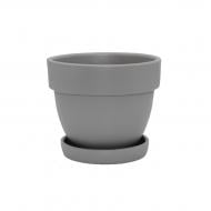 Горщик кераміка Спарта круглий сірий 1,85 л Shynkar&KO