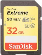 Карта памяти SanDisk SDHC 32 ГБ UHS-I Class 3 (U3) (SDSDXVE-032G-GNCIN) Extreme
