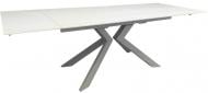 Стол обеденный Prestol Монако 1600(2400)x900x750мм травертин/серый Стол обеденный Prestol Монако 1600(2400)x900x750мм травертин/серый