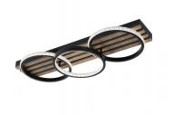 Люстра Valeso LED Arven 3302/3L700хW250хH9082W6560Lm3000K-6500Kакрил/металл/черный/дерево/д\к 50571