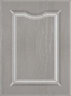 Фасад для кухни Грейд Какао текстура №302 патина белая 533x396 нижний правый/ Версаль