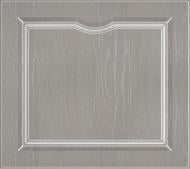 Фасад для кухни Грейд Какао текстура №302 патина белая 533x596 нижний левый Версаль