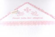 Крижма Sasha Essence 80*80 рожевий 123