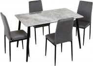 Комплект мебели Центр Меблів столовый Urban Flix 1200x700x750мм серый глянец/светло-зеленый/черный