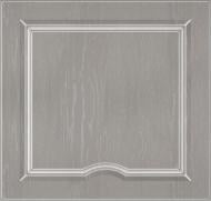 Фасад для кухни Грейд Какао текстура №302 патина белая 570x596 верхний левый Версаль