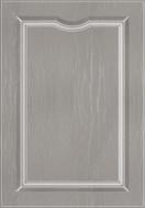 Фасад для кухни Грейд Какао текстура №302 патина белая 713x496 нижний левый/верхний правый Версаль