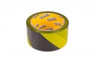 Стрічка сигнальна MasterTool жовто-чорна 50 мм x 100 м